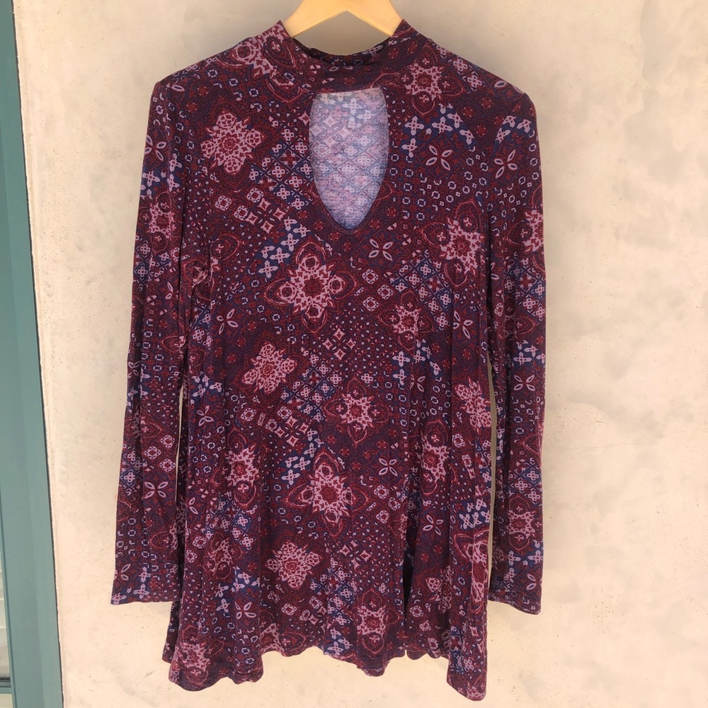 Wild Pearl Long-sleeve Dress